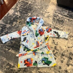 Kids Construction Vehicle Pajamas - Blue